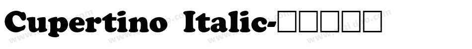 Cupertino Italic字体转换